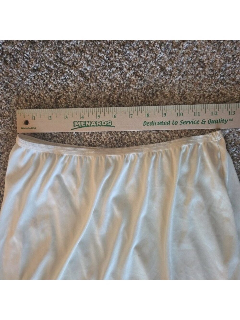 VTG Lorraine Full Length Slip Maxi S-L Off-White - Picture 3 of 7